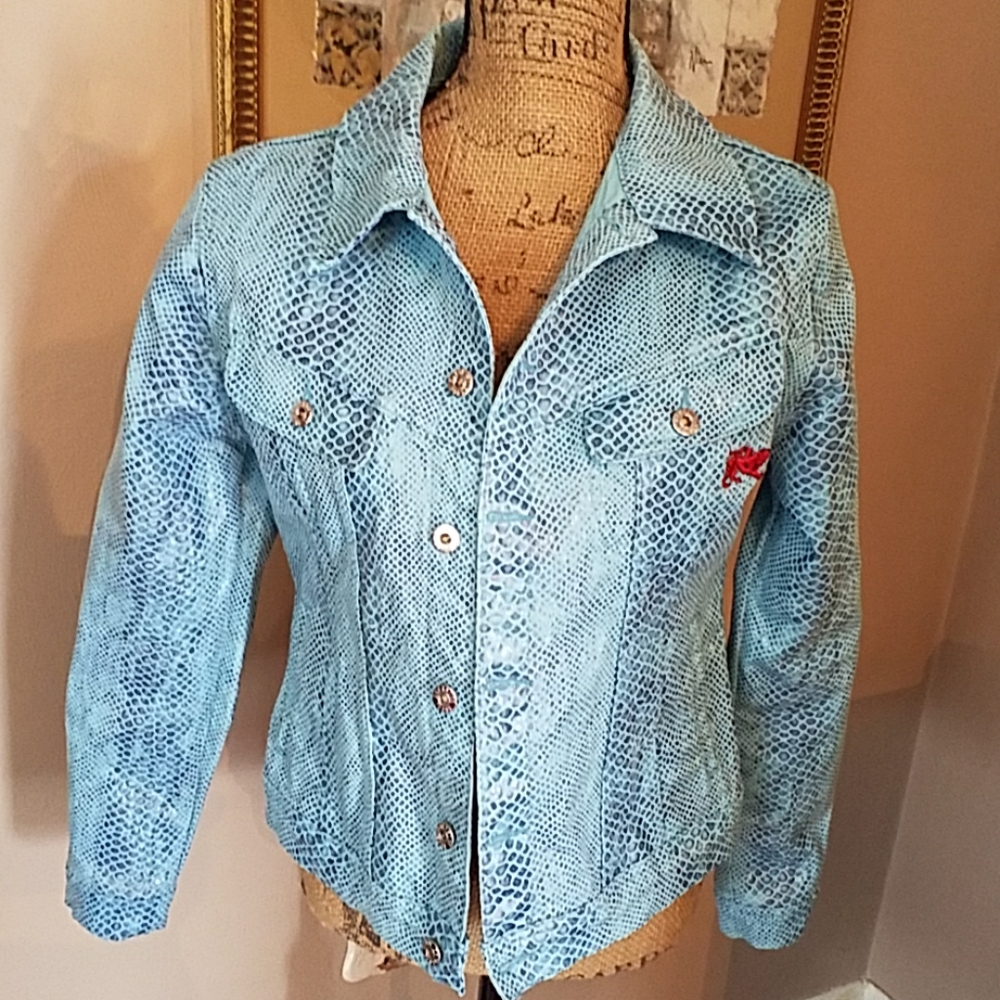 Parasuco large Snakeskin look Jacket